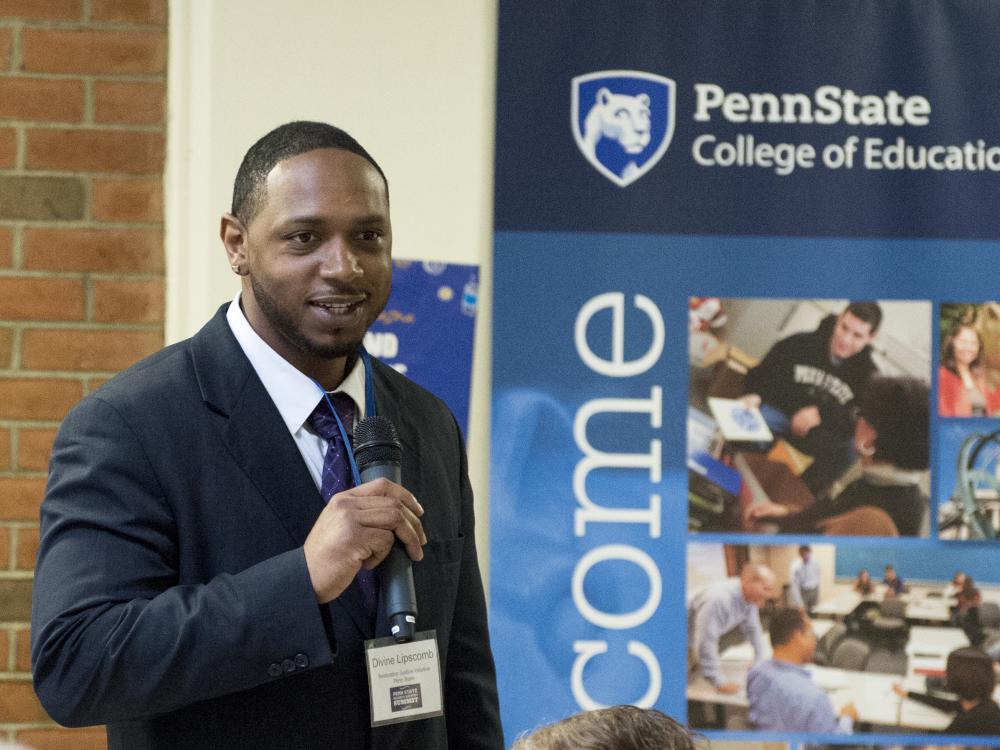 Divine Lipscomb at the Prison Education and Reentry Summit