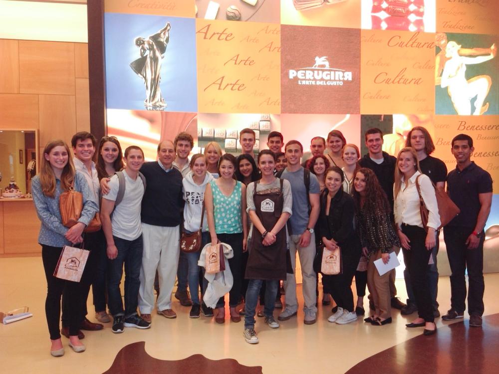Smeal College of Business Students Tour Perugina in Italy