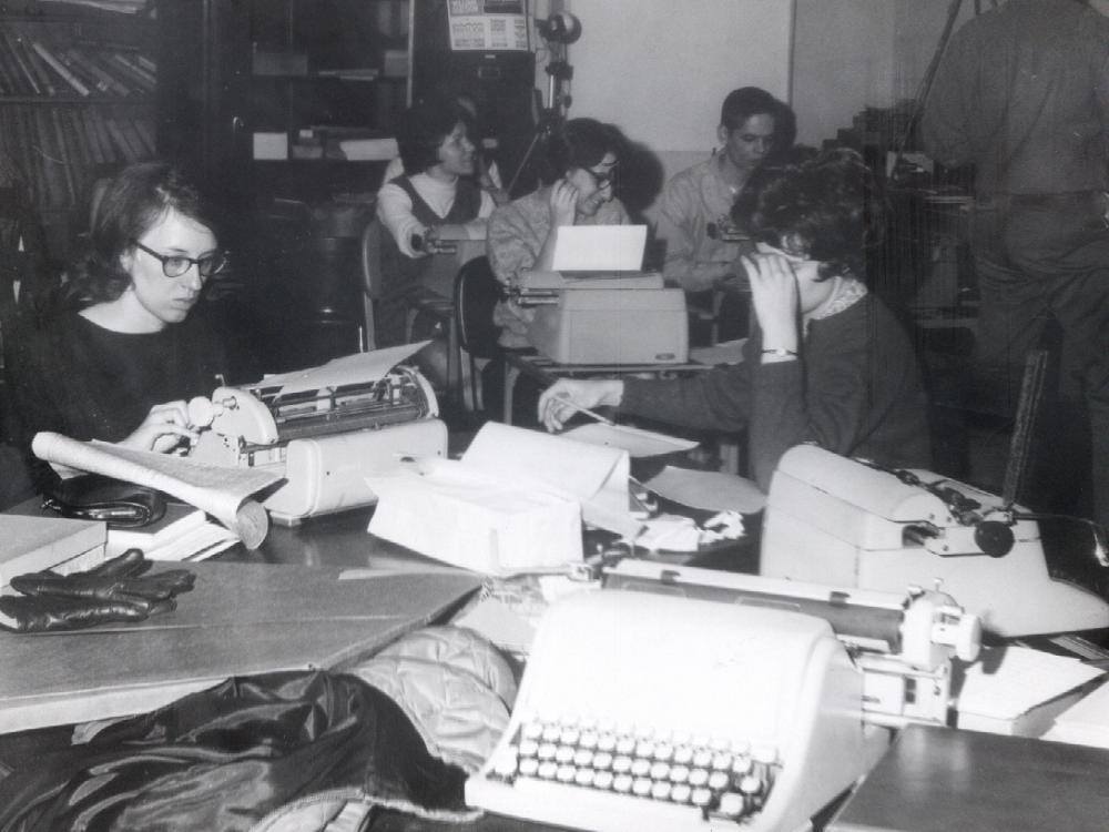 Daily Collegian offices, 1964