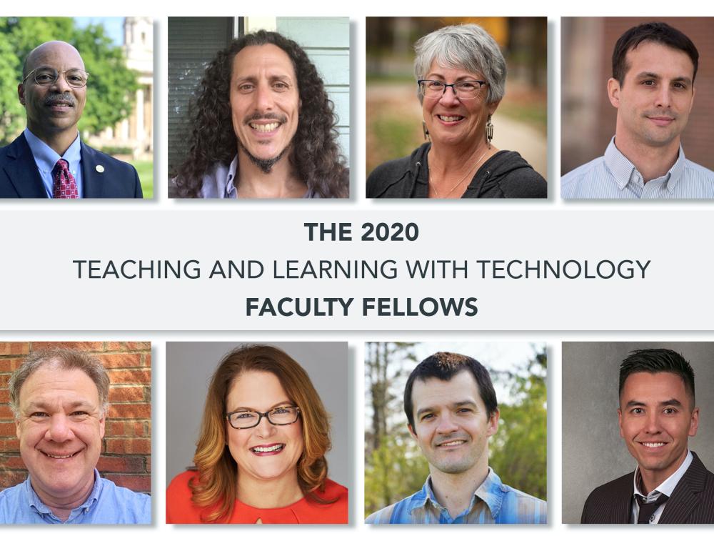 head shots of the 2020 T L T faculty fellows cohort