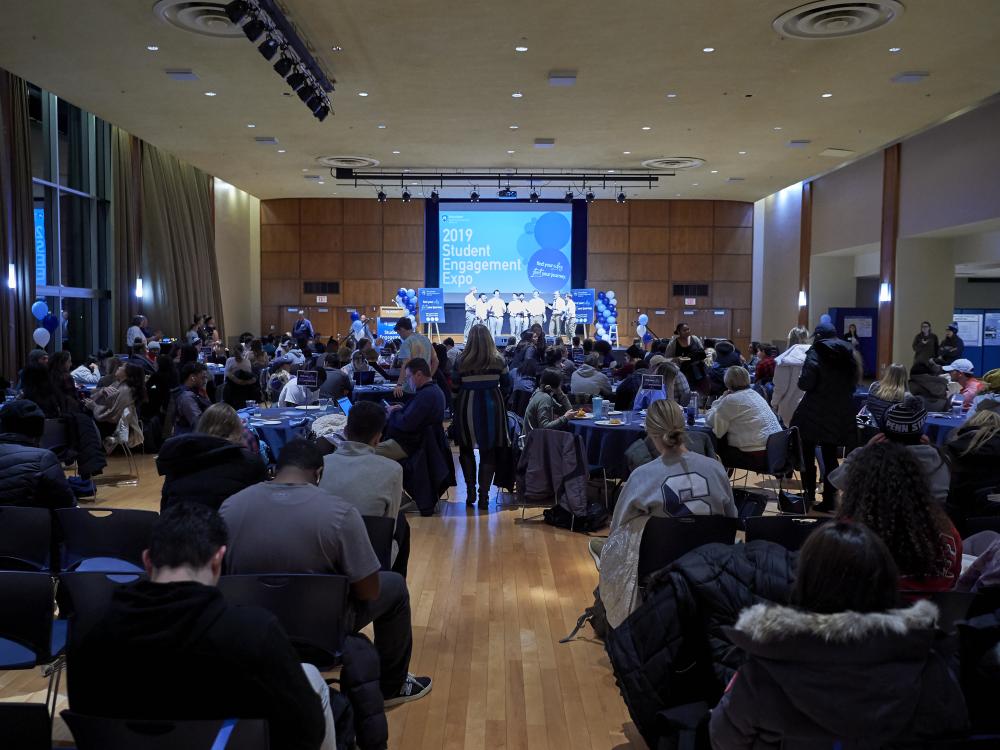 Photo of audience attending 2019 Student Engagement Expo