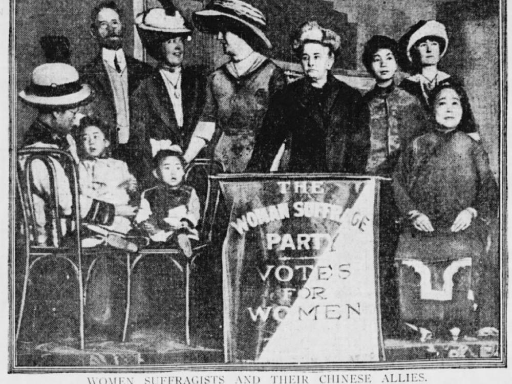  "Woman Suffragists and their Chinese Allies" from the New York Tribune, April 11,  1912 