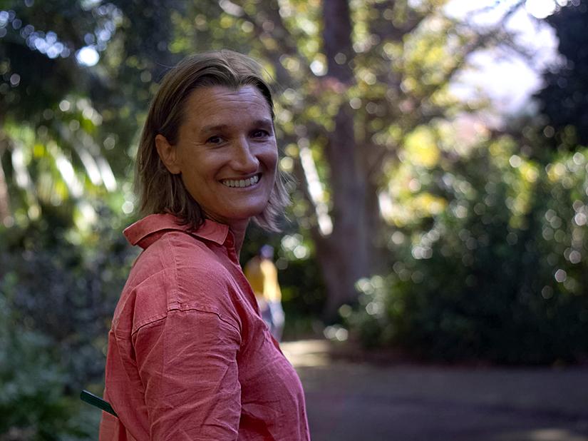 Photograph of Daniela Gachago in the woods