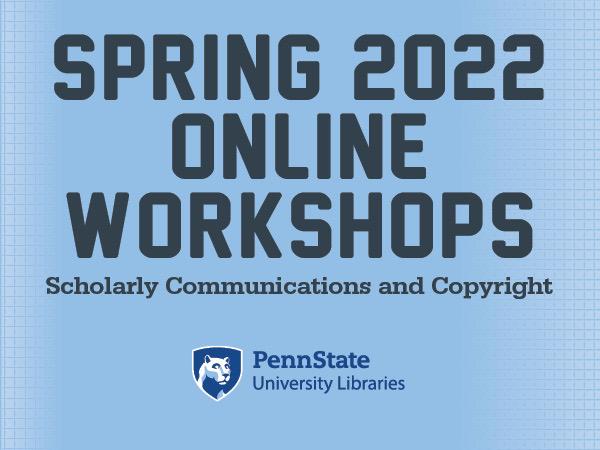 Spring ‘02 Scholarly Communications and Copyright Workshops