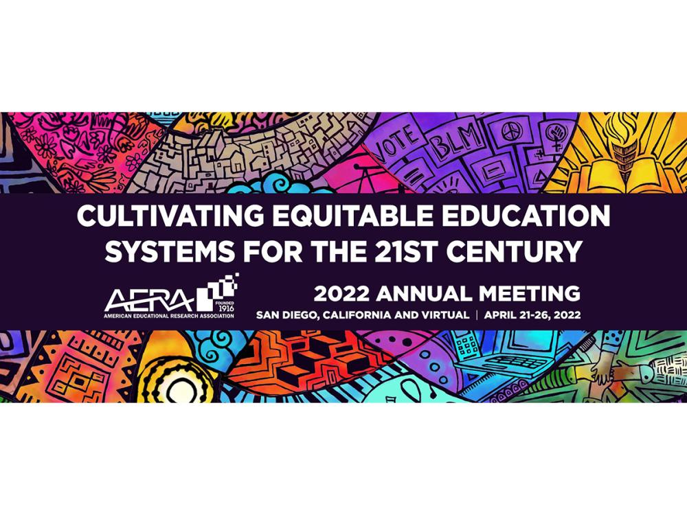 Graphic promoting AERA annual meeting