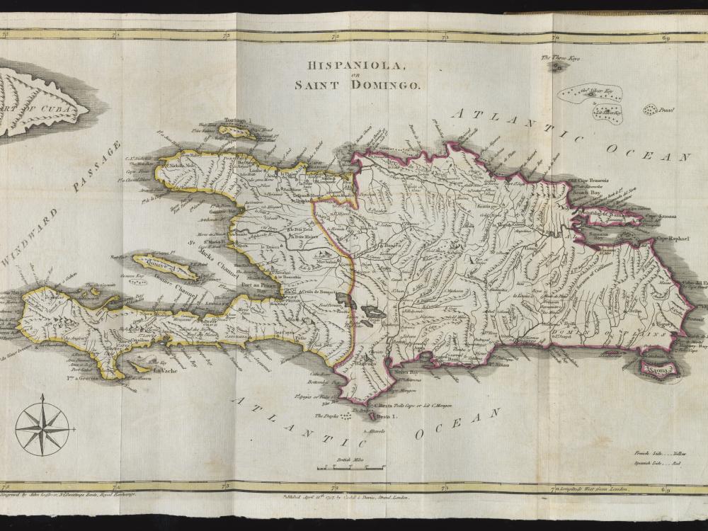 Map of Hispaniola or Saint Domingo