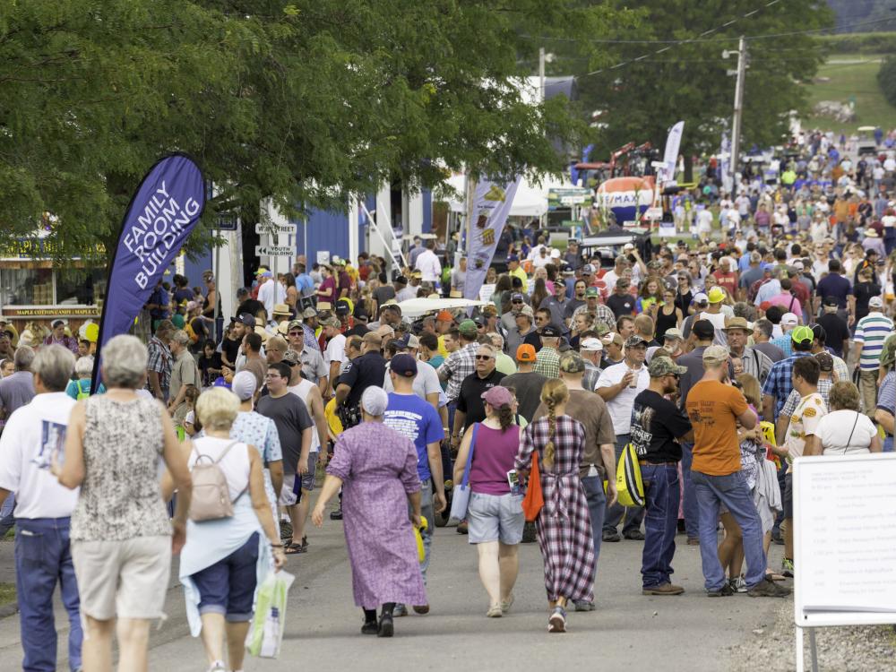 Crowds on Main Street during 2019 Ag Progress Days