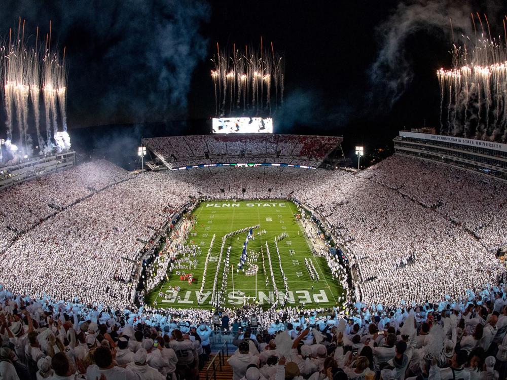 night football game