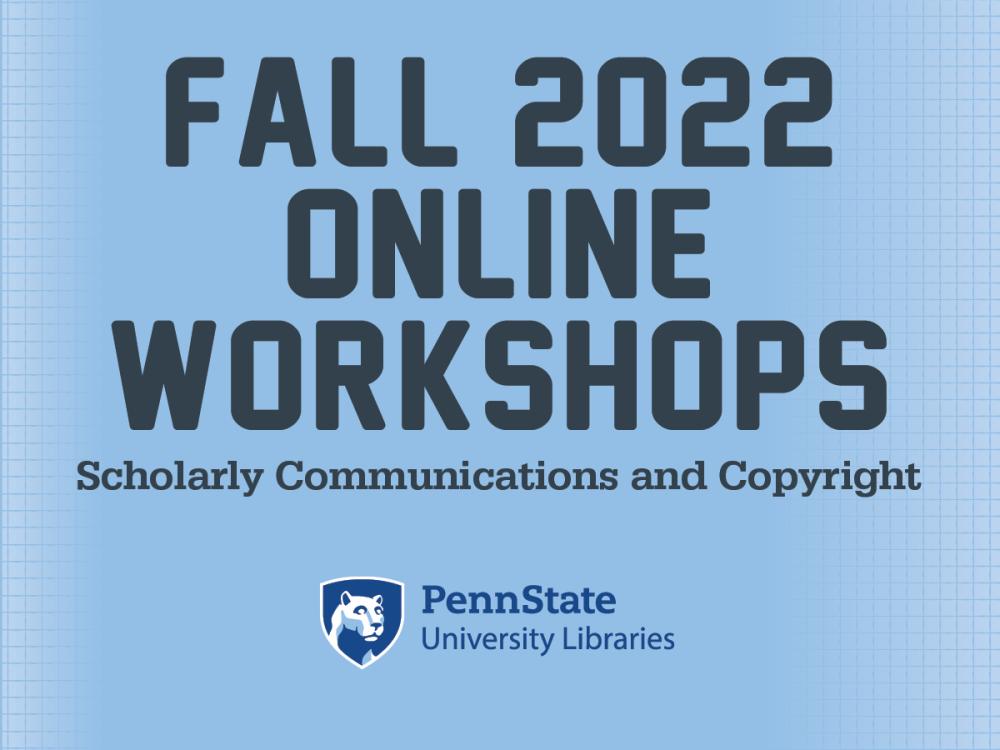 Fall 2022 SCC workshops