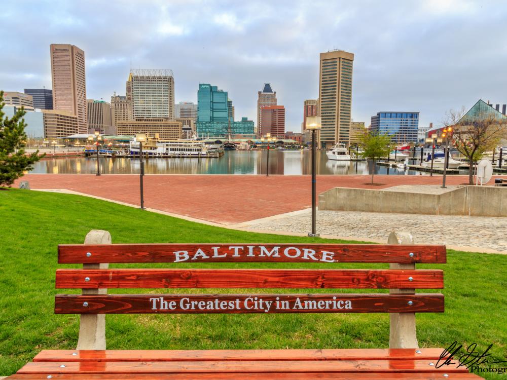 Image of downtown Baltimore - one of the cities in DOE program on climate change research