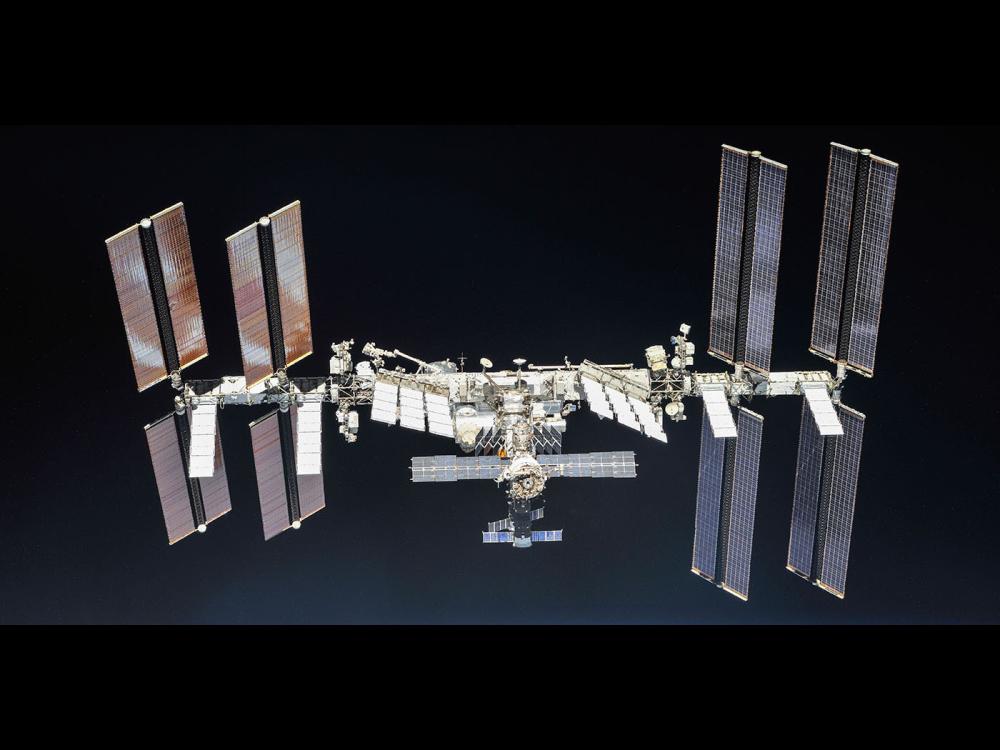 front-view of the International Space Station