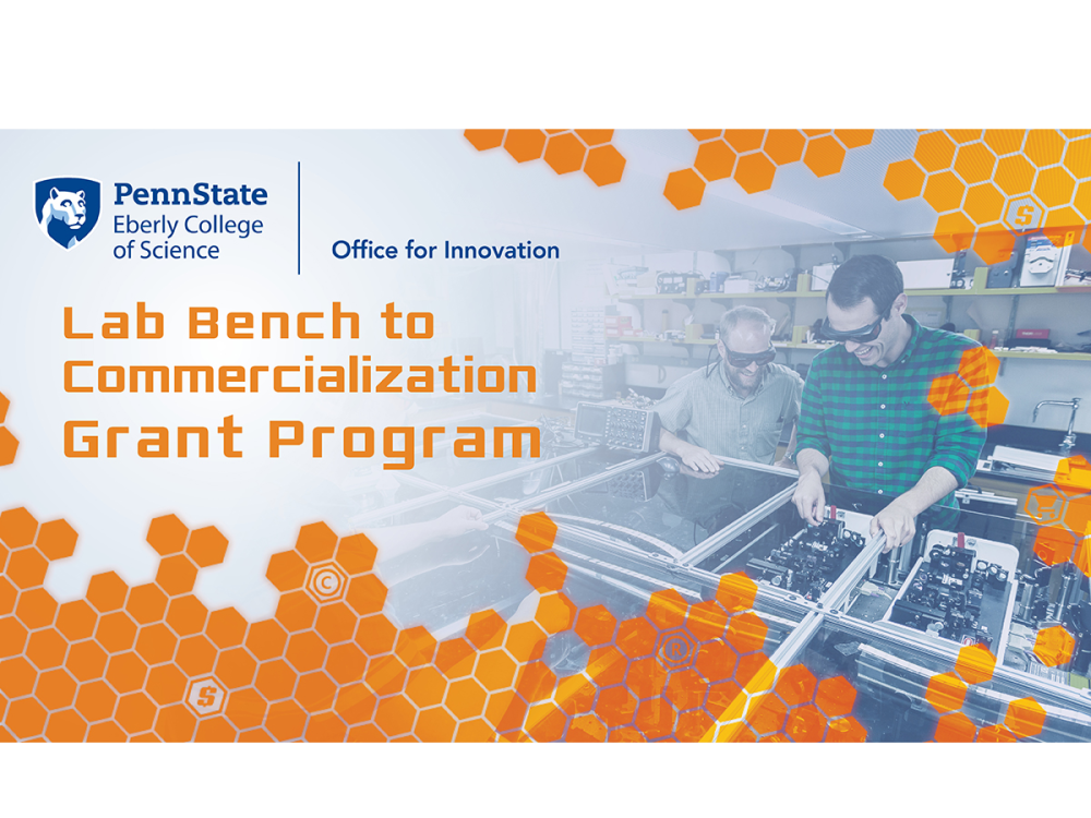 Logo for the Eberly College of Science Office for Innovation's Lab Bench to Commercialization Grant Program