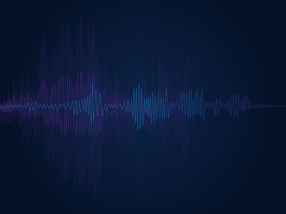 sound wave of someone speaking