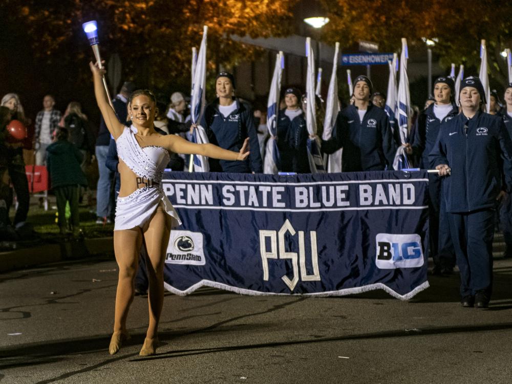 Blue Band at Homecoming Parade