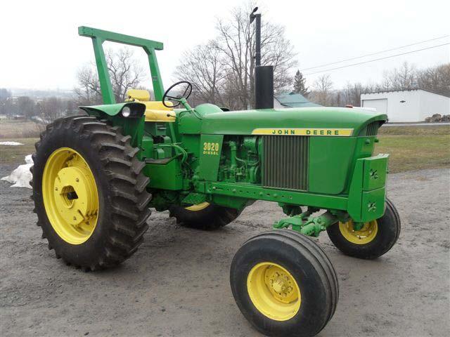 old tractor with ROPS