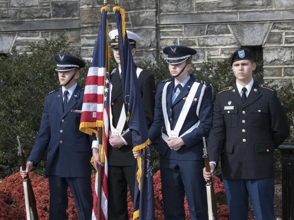 ROTC color guard