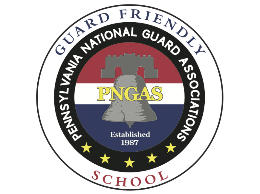 official PNGAS friendly school logo with Guard Friendly listed at the top over an image of the Liberty Bell