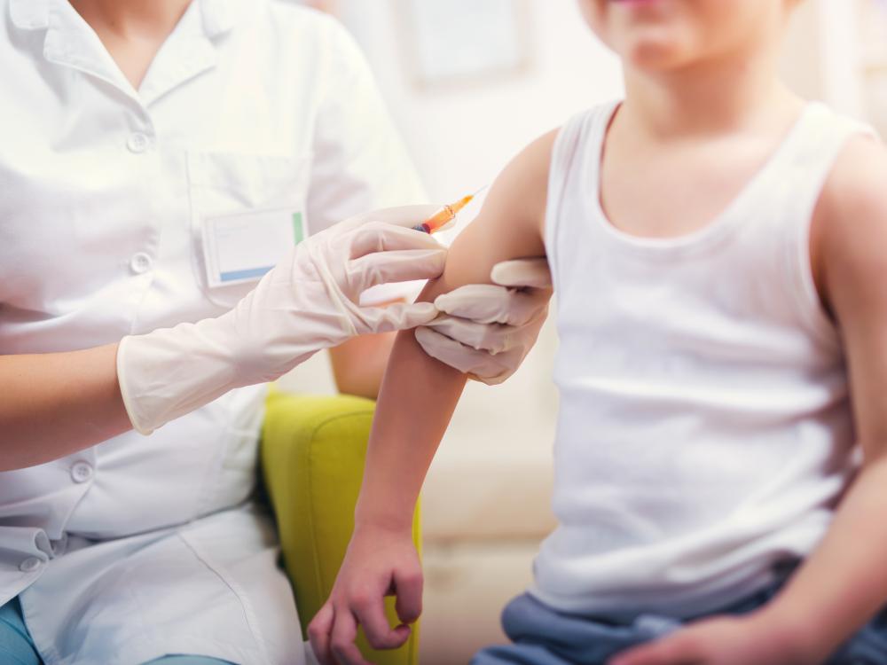 Child getting a vaccine