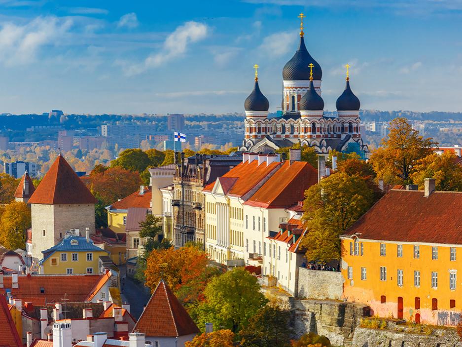 Estonia skyline