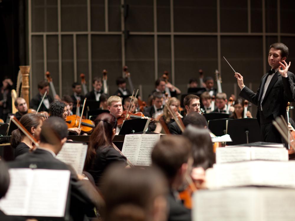 Photo of an orchestra