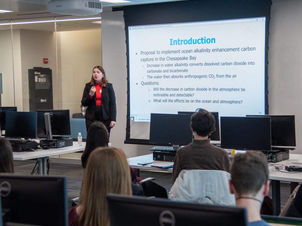 Through the research internship program, Jackie Kiszka, a second-year student majoring in meteorology and atmospheric science who is also a Schreyer Honors Scholar, got to see climate change research grow from the ground up.