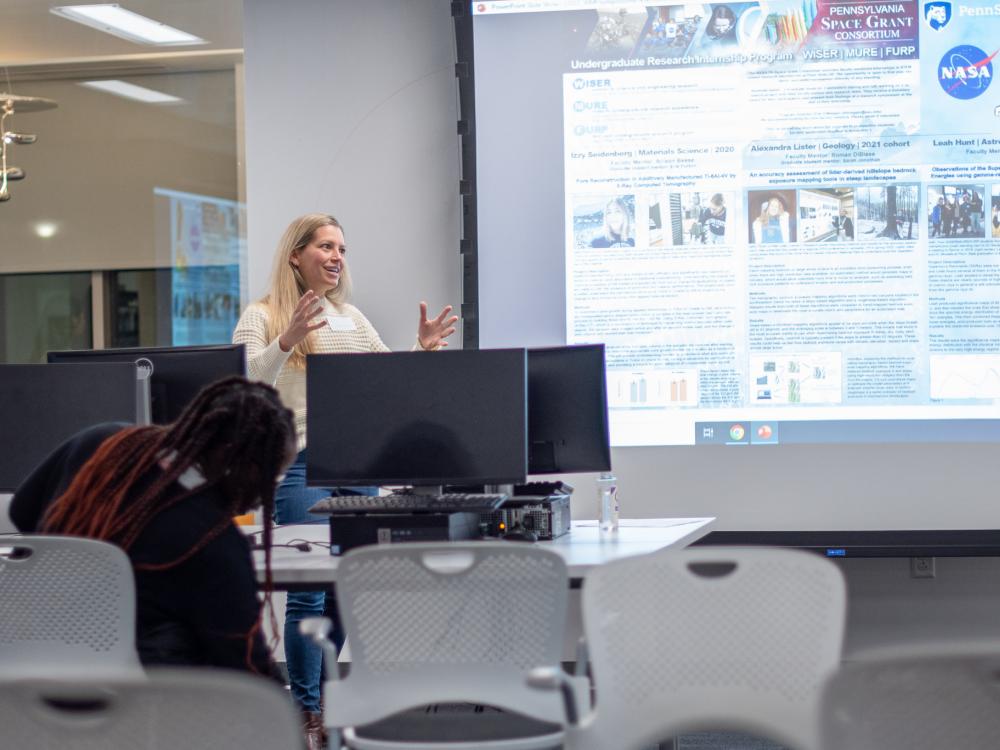 Erin DiMaggio, director of the research internship program, said it leads to more confident students.