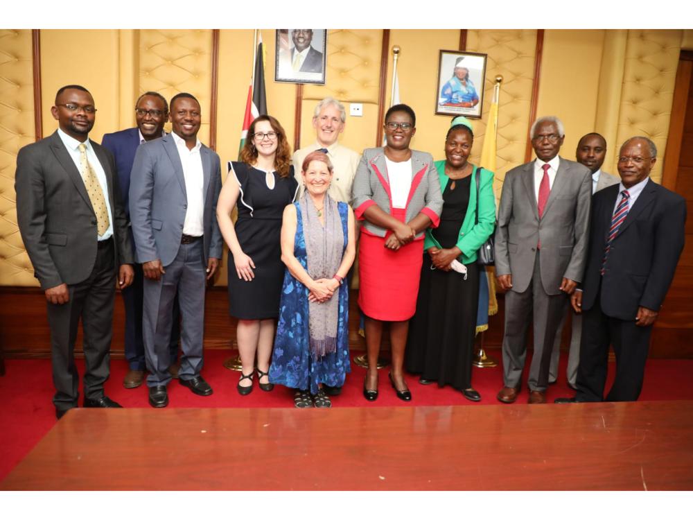 A group of representatives from Penn State, Meru county, and Meru University