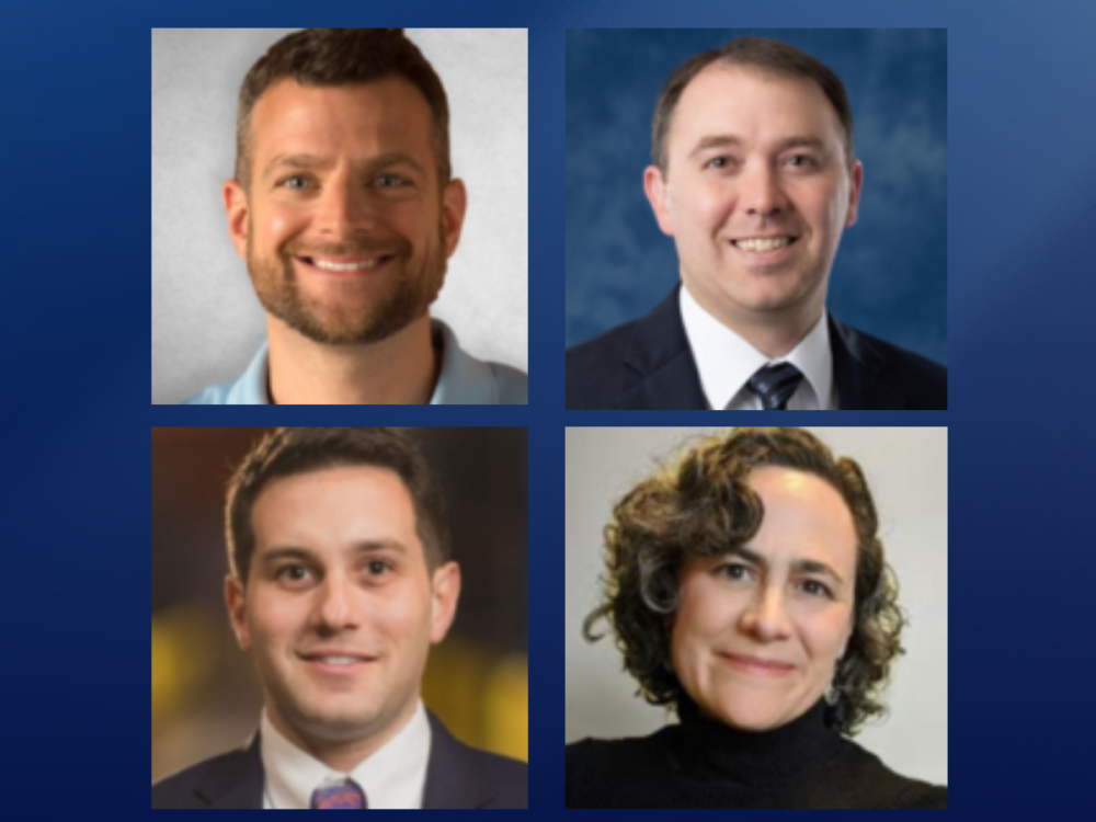 Headshots of four men and women.