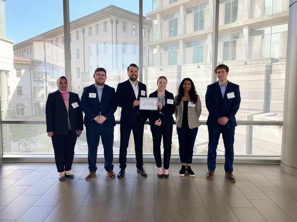 Penn State students Deepa Kadidahl, Laraib Mazhar, Belle Peterson, Seth Wilkinson, Noah Yeagley and Andrew Yeich