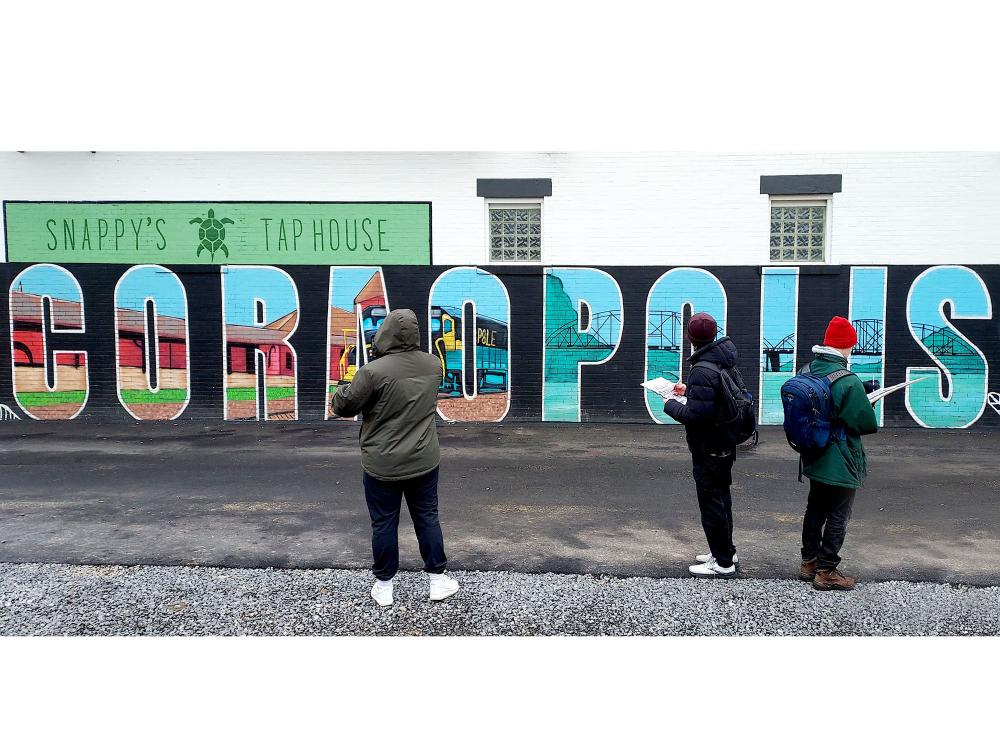 Coraopolis mural on building