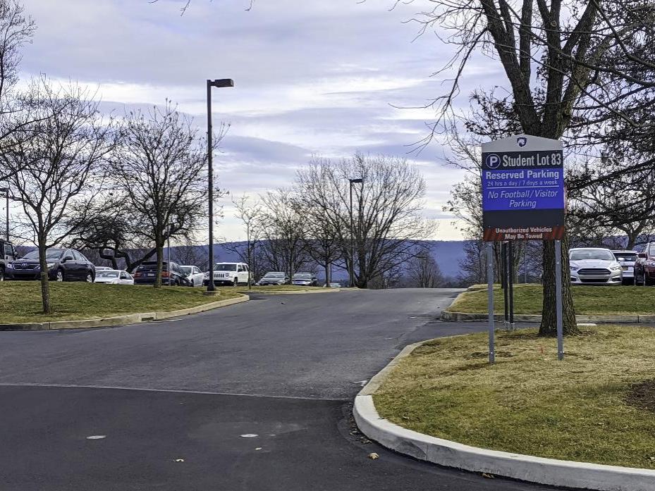 Street view of entrance to Lot 83