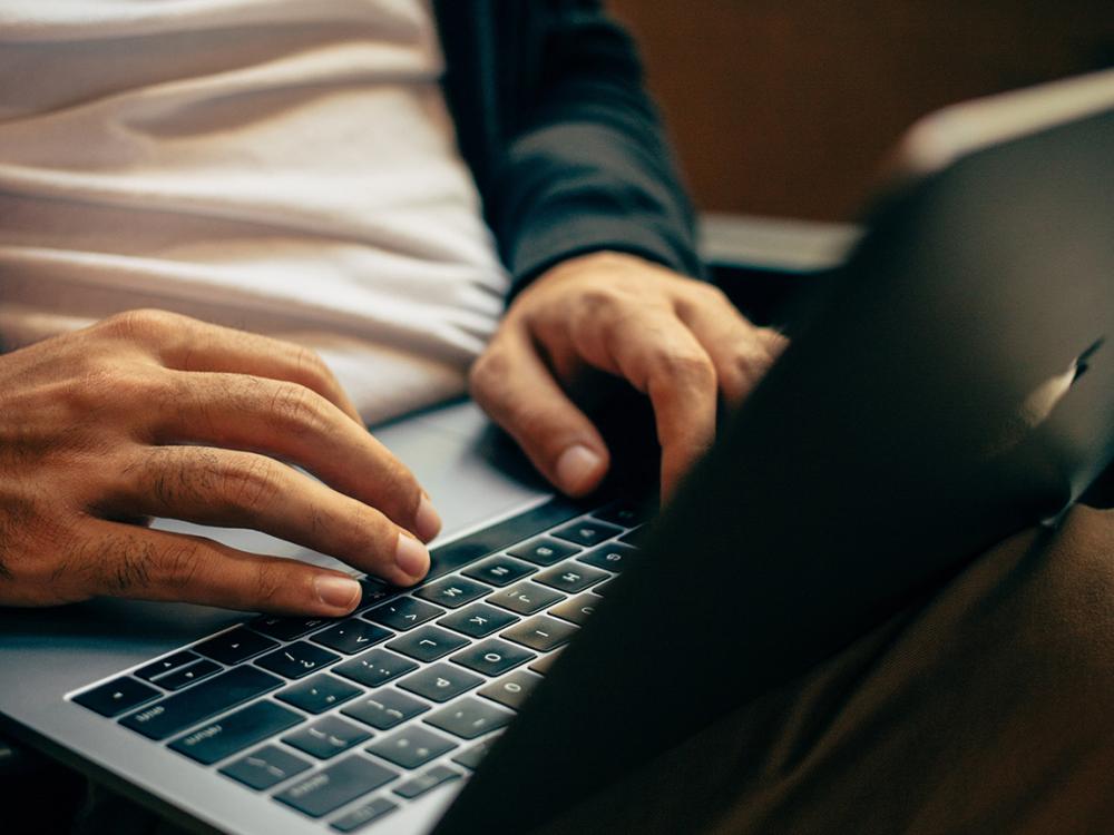 Man on computer