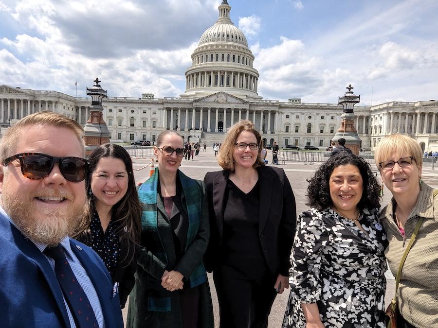 Penn State researchers at COSSA Day outside of Capital Building