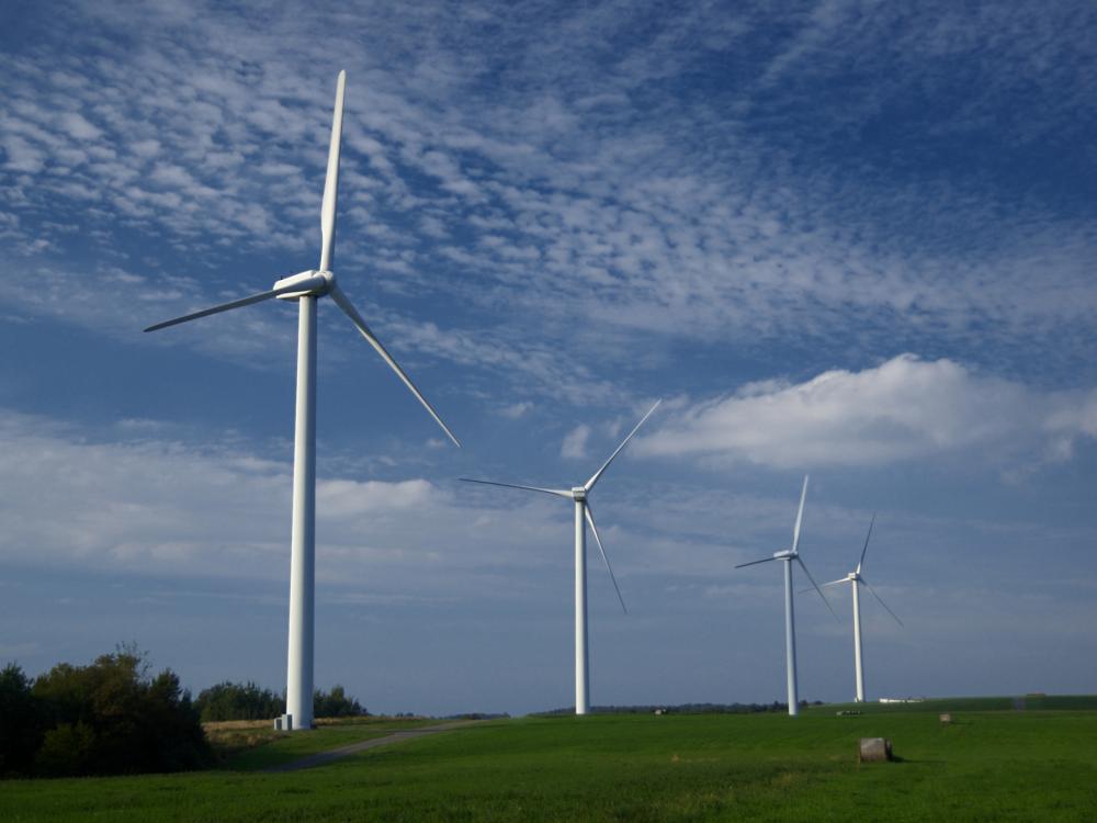 A wind farm in Pennsylvania 