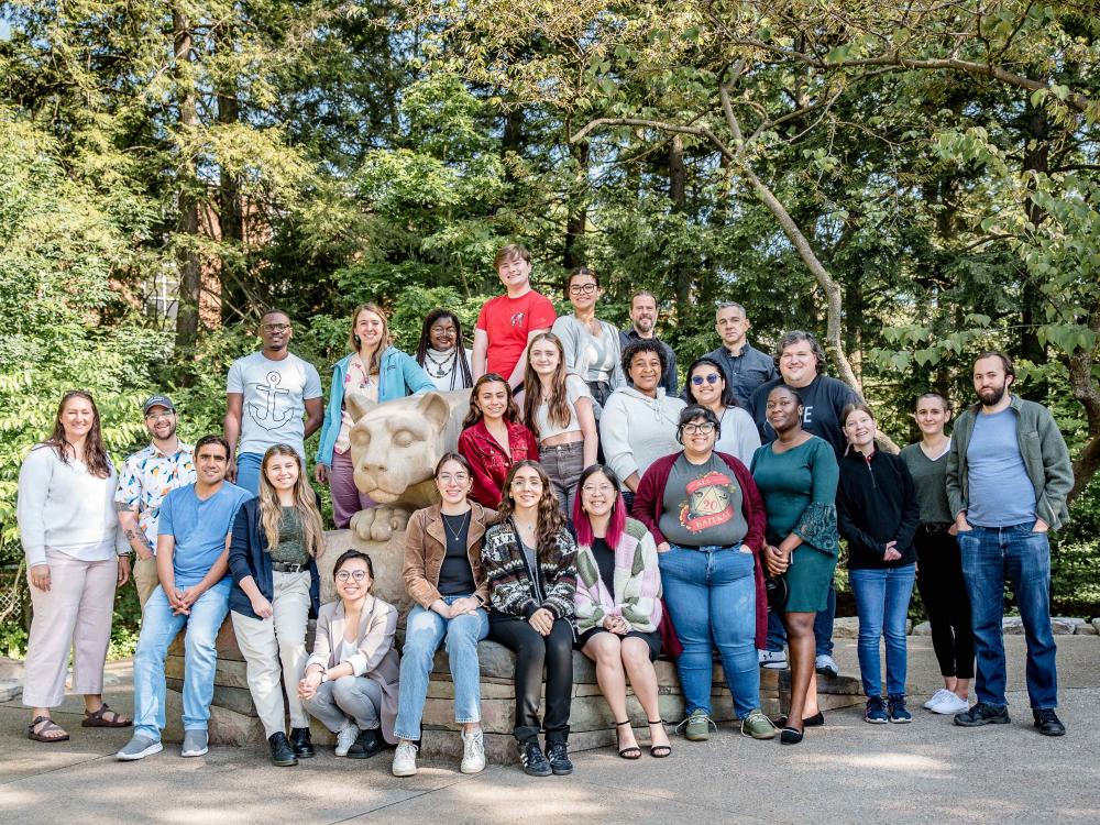 Participants in the ARISE program gather for photo 