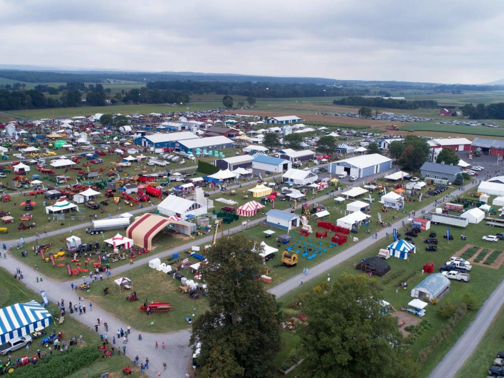 Ag Progress Days aerial looking NE