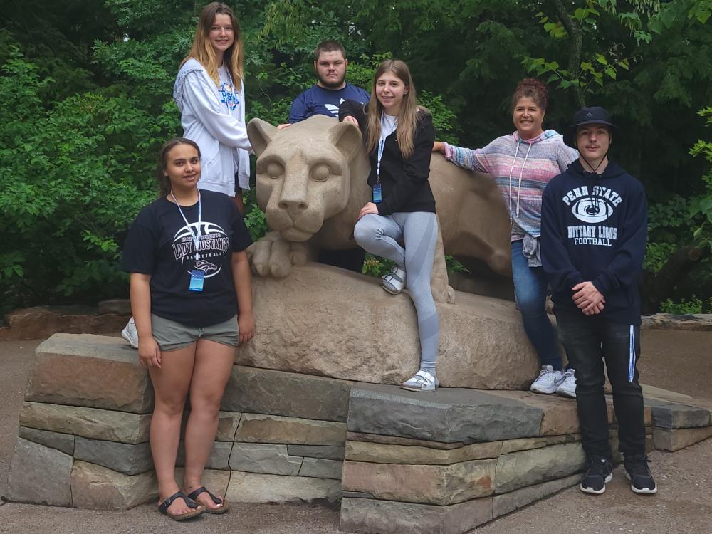 The 'Fostering Little Lions' was held at the end of June for potential Penn State attendees who were in foster care.