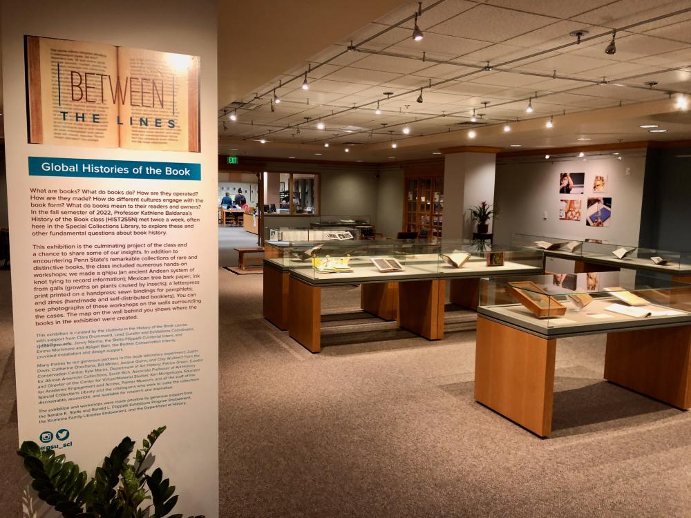 Special Collections Library exhibition room, Paterno Library