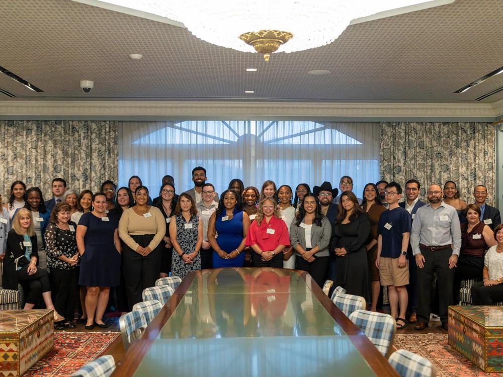 Group photo of 2023 Minority Mentor Program reception attendees