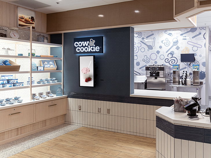 Cow & Cookie retail store interior