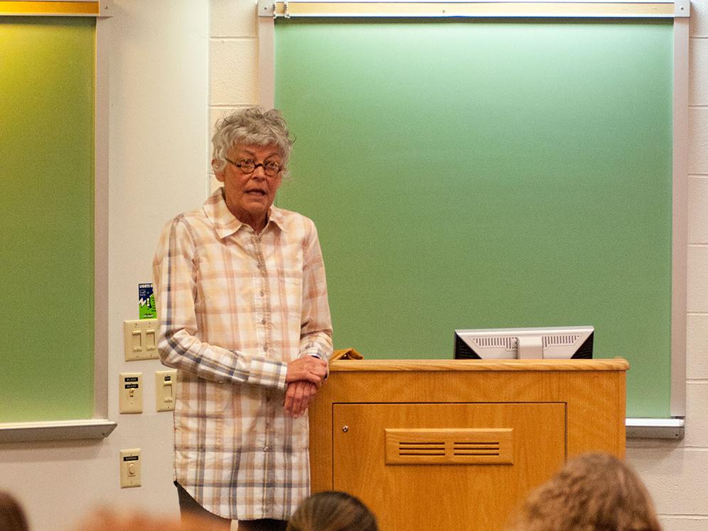 Sherry Corneal giving a lecture.
