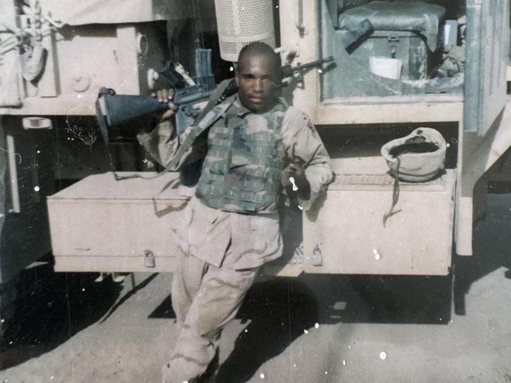 Gibran Jones in his Army uniform 