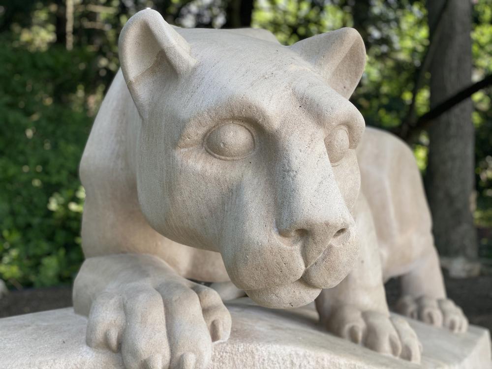 the Nittany Lion statue