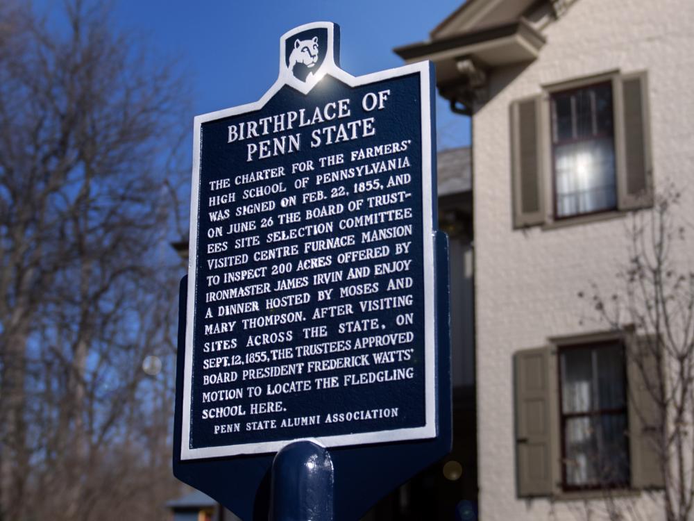 historical marker birthplace of penn state