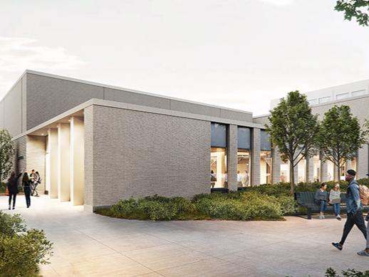 Architect's rendering of Physics Building