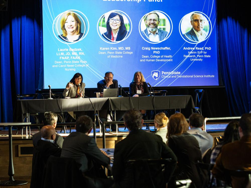 Penn State Leadership offers opening remarks