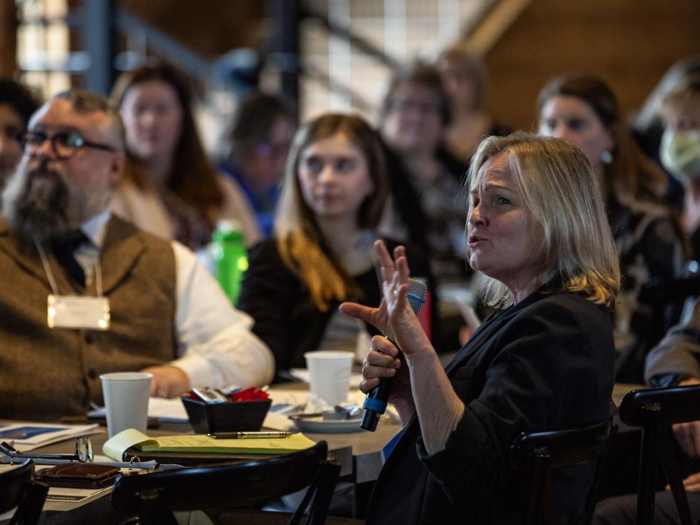 External Advisory Board members discuss CTSI initiatives. 