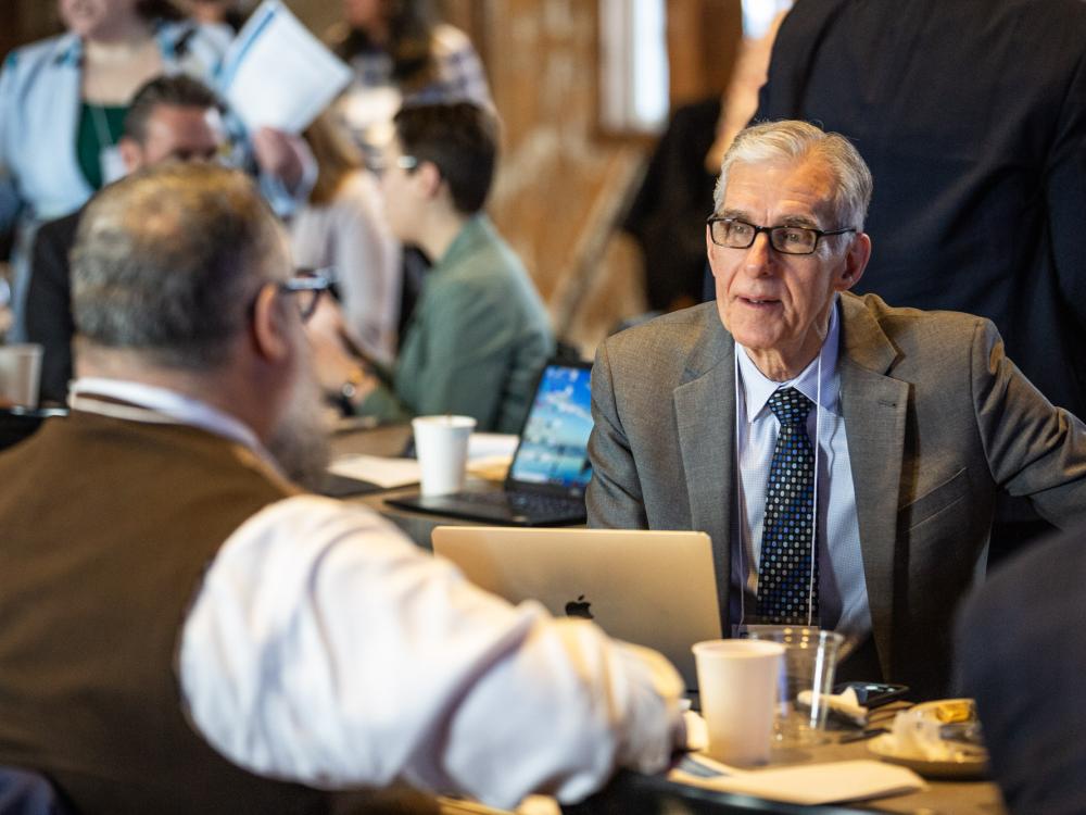 External Advisory Board members discuss CTSI initiatives. 