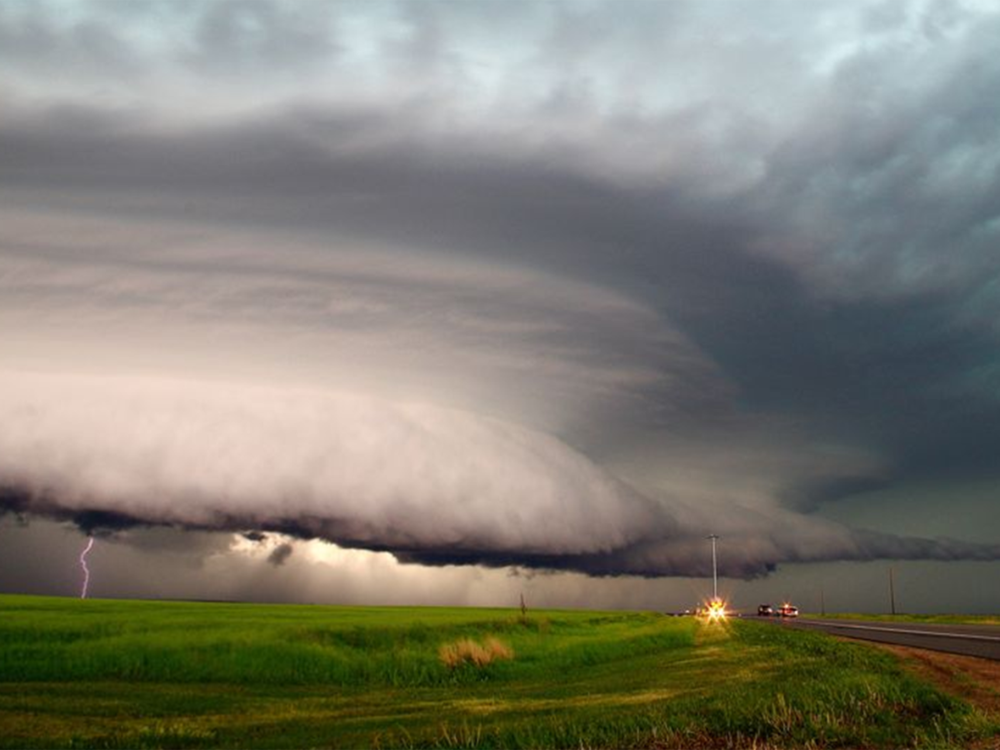 Image of a thunderstorm in Nebraska 