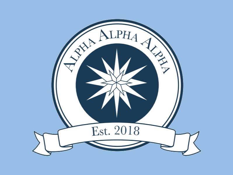 A logo for the Alpha Alpha Alpha honor society